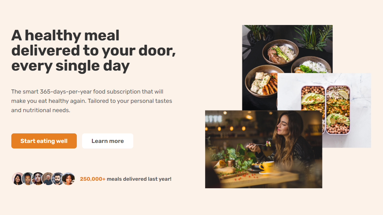 Omnifood website screenshot